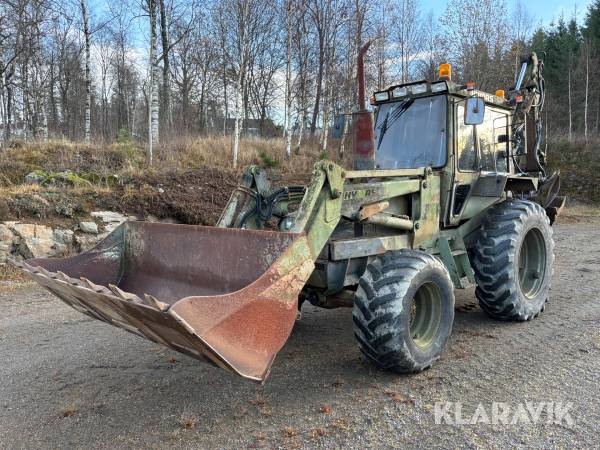 Grävlastare Hymas H52 + Vedklyv/Vikplog/Tiltrotator