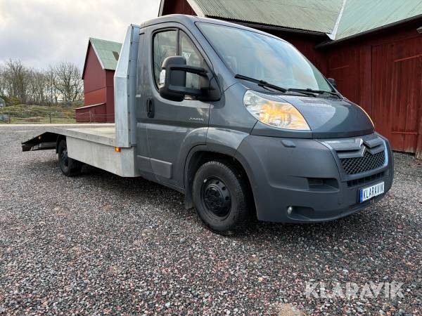 Biltransport Citroën Jumper luftfjädring och vinsch