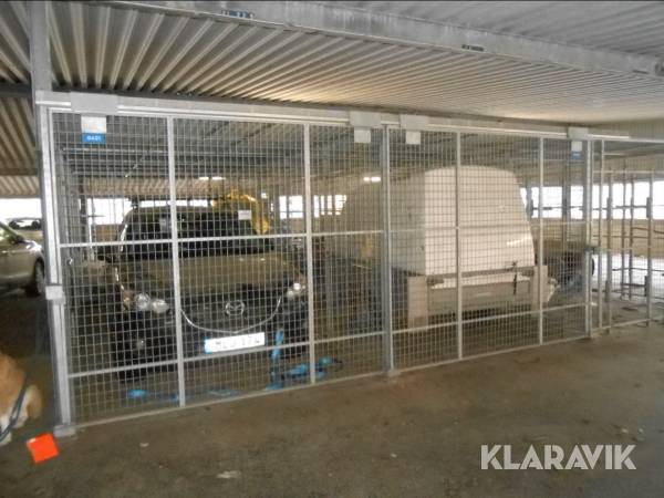 Skjutdörr/grind Troax med 2st skenor, 2 spåriga