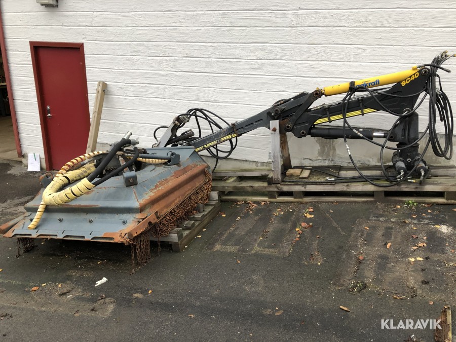 Kranarm med slaghack 