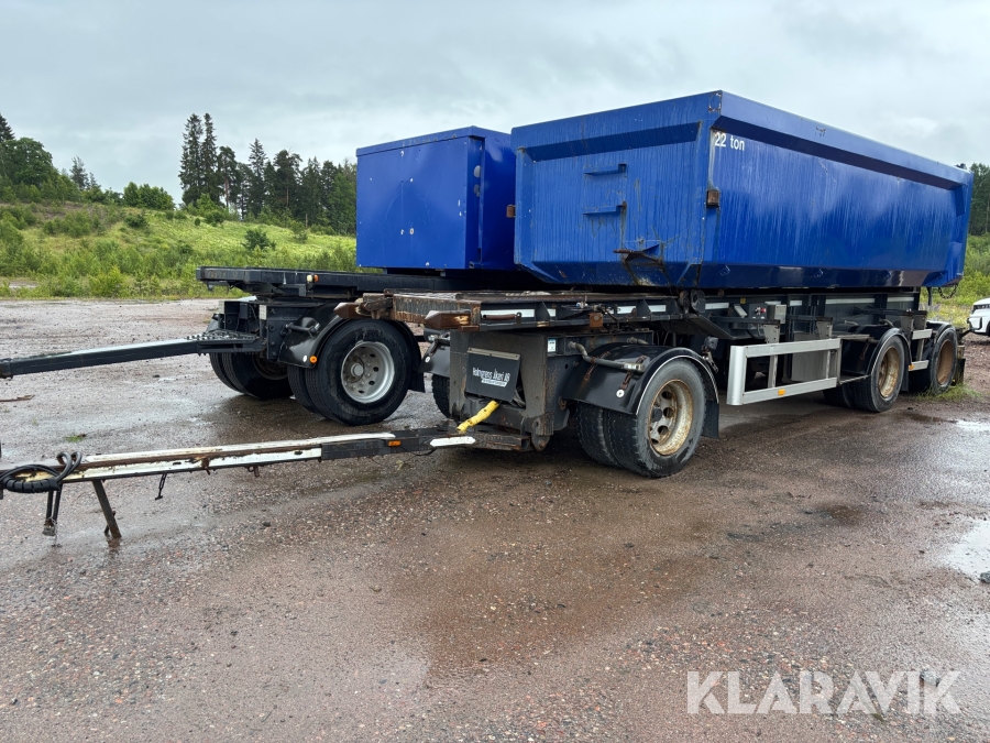 Kassettsläp CMT CHOJNICE PT12-20 med B.K:s byggnation