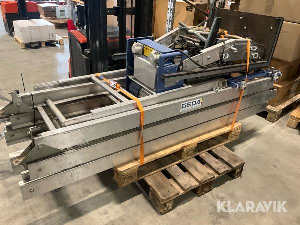 Materialtransportör Geda 250 comfort med släde för solcellspaneler