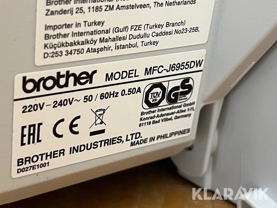 Multiskrivare och 4G-router Brother