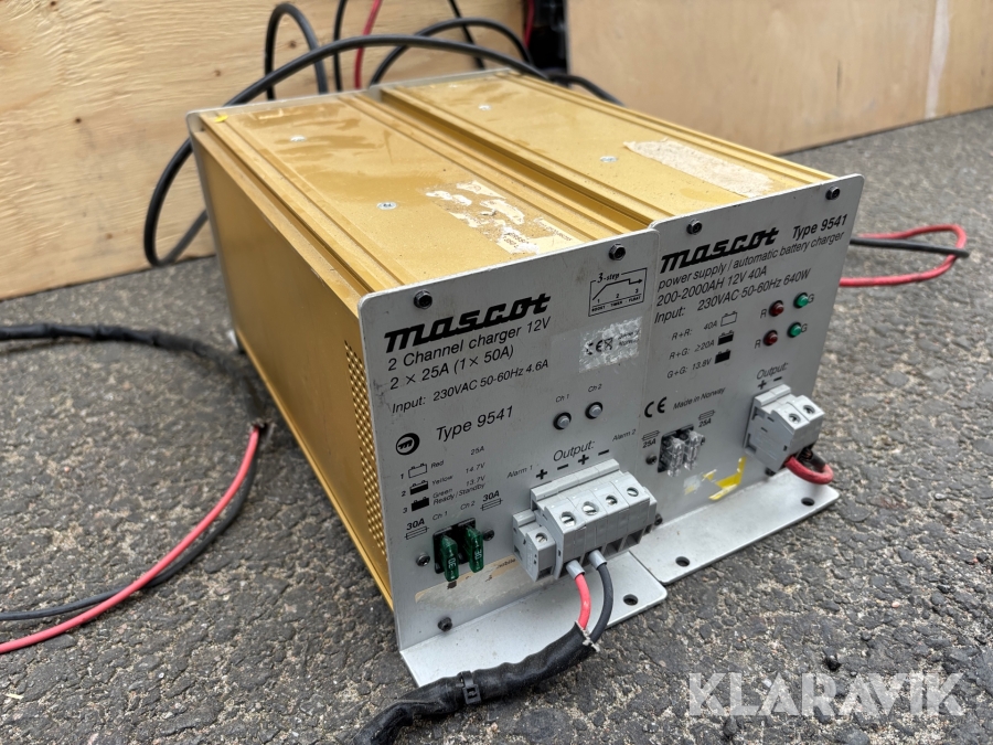 Batteriladdare 12volt Mascot 9541 2st