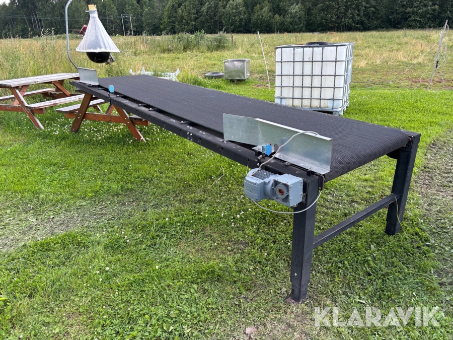 Transportband till vedhantering