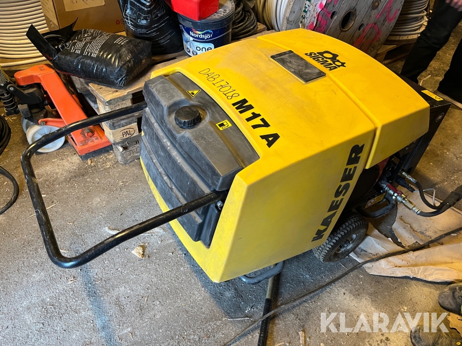 Fiberblåsning Kaeser M17 kompressor med hydraulblås
