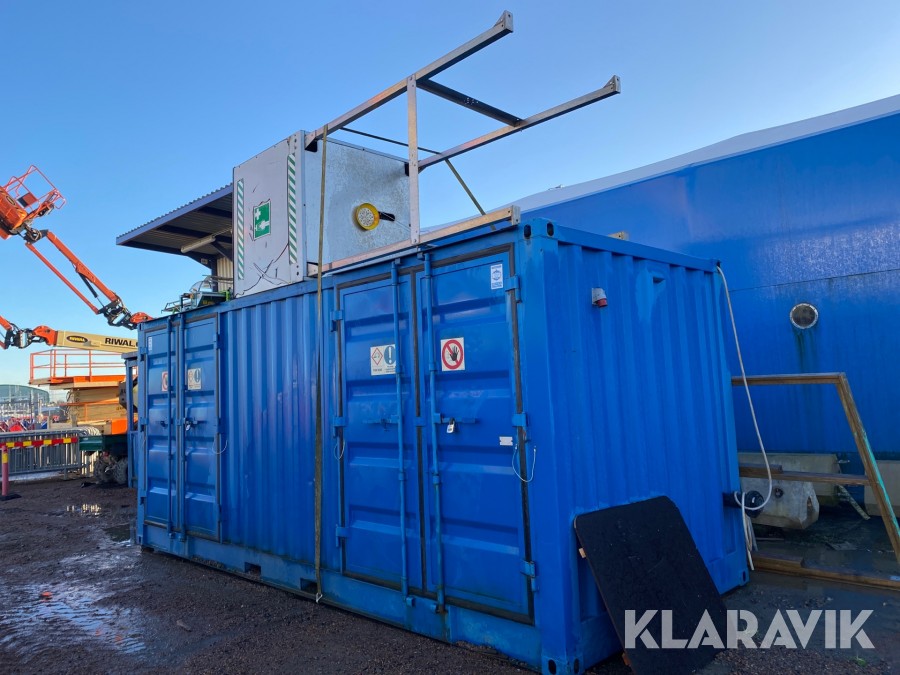 Specialcontainer 20 fot utrustad för vattenbehandling