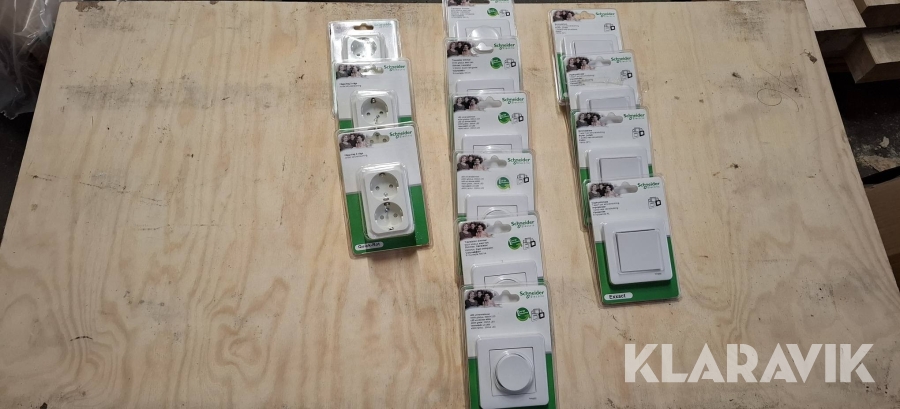 Strömbrytare, väggkontakter Schneider