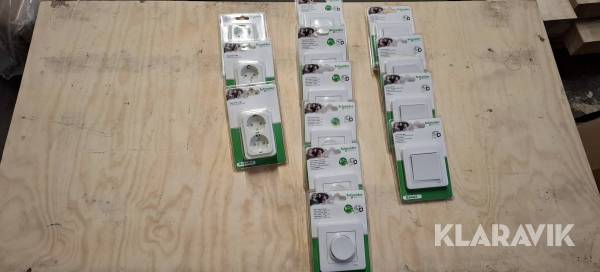 Strömbrytare, väggkontakter Schneider