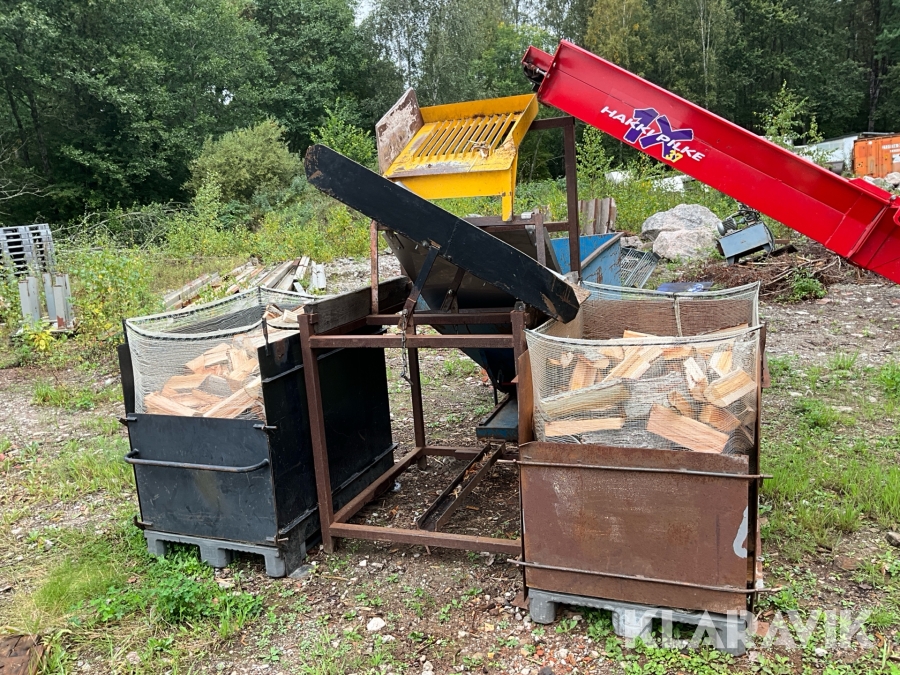 Packstation för vedproduktion