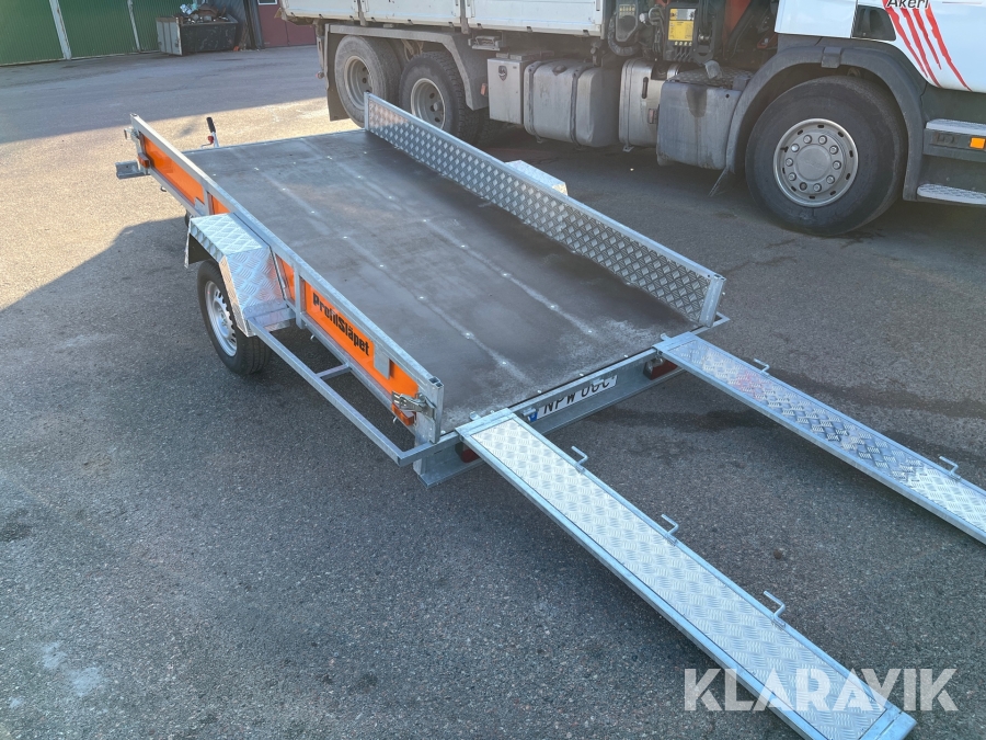 Släpkärra med ramper Profilsläpet