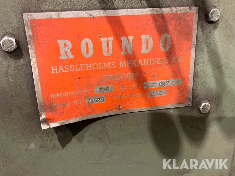 Bockmaskin Roundo R-4, Oxelösund, Klaravik auktioner