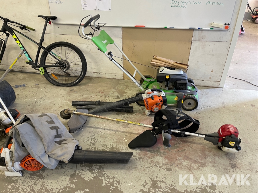 Parti med grönytemaskiner