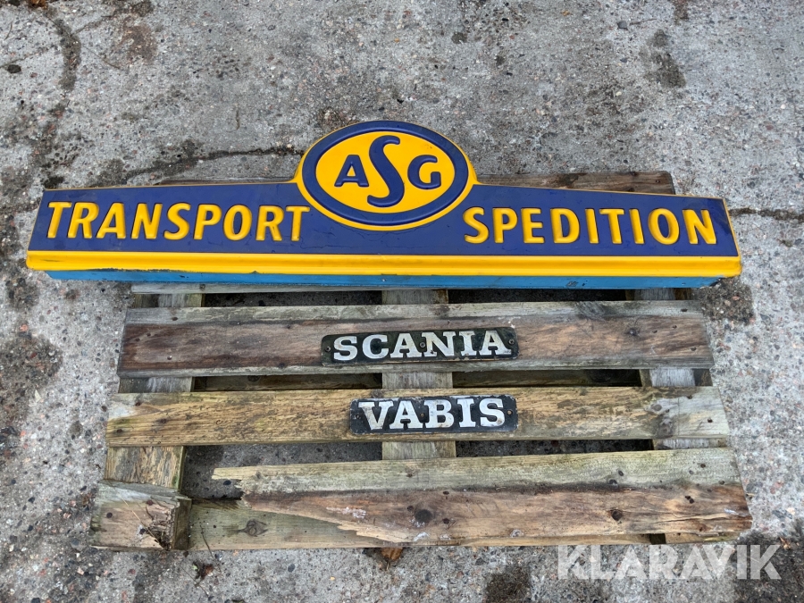 Lastbilsskylt Asg