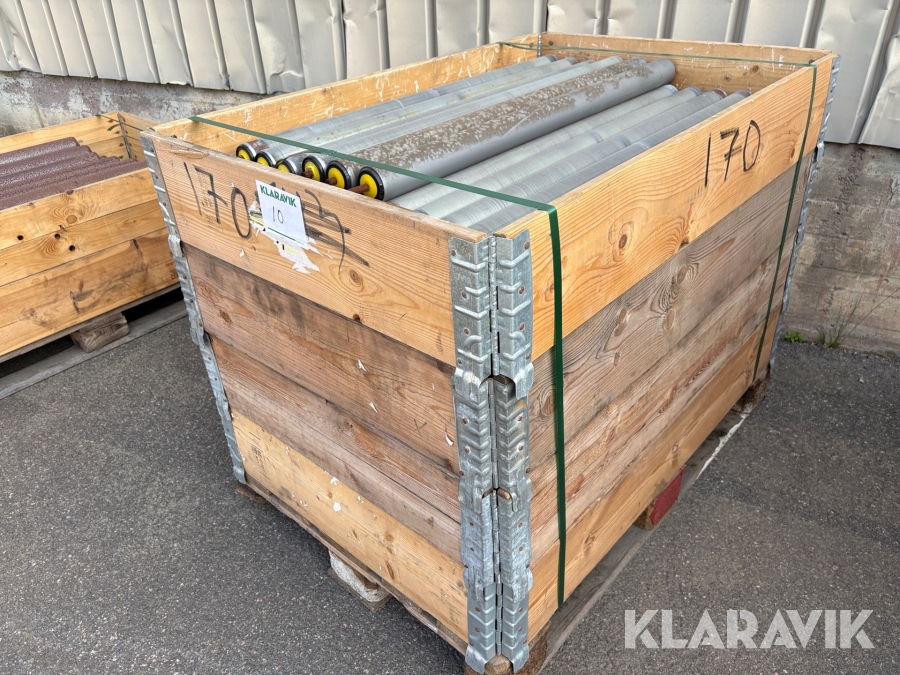 Rullar till transportbana 1st pall