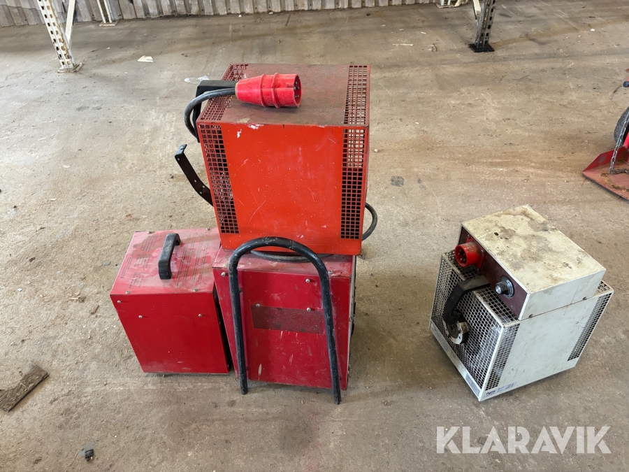 Byggfläktar 4 stycken