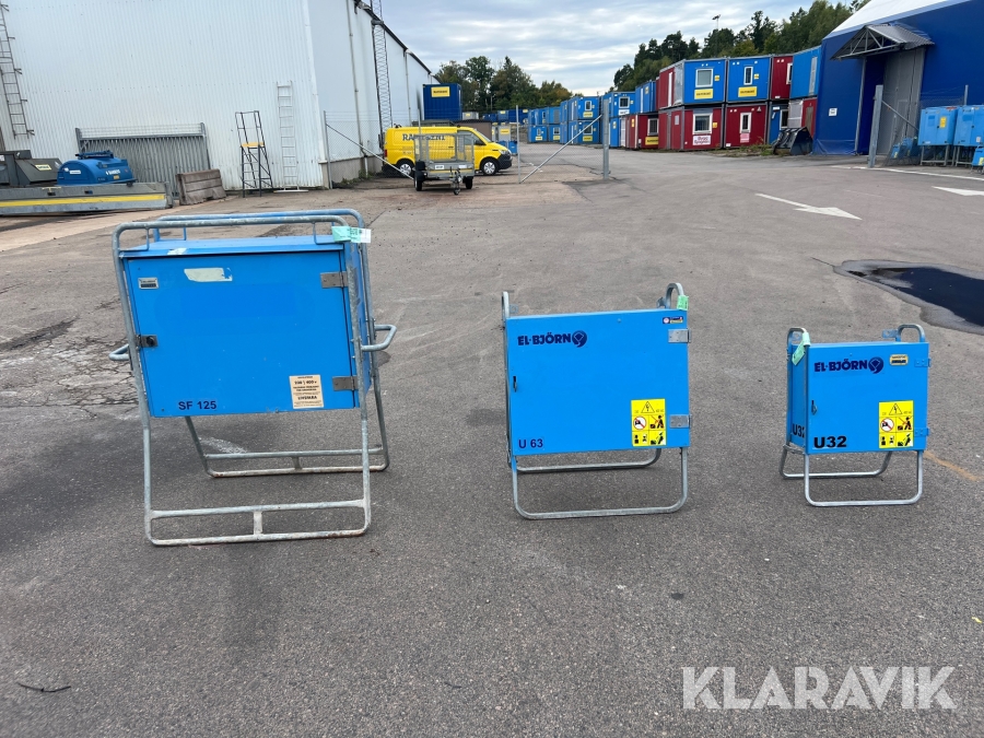 Huvudcentral, Undercentraler El-Björn SF 125, U63, U32