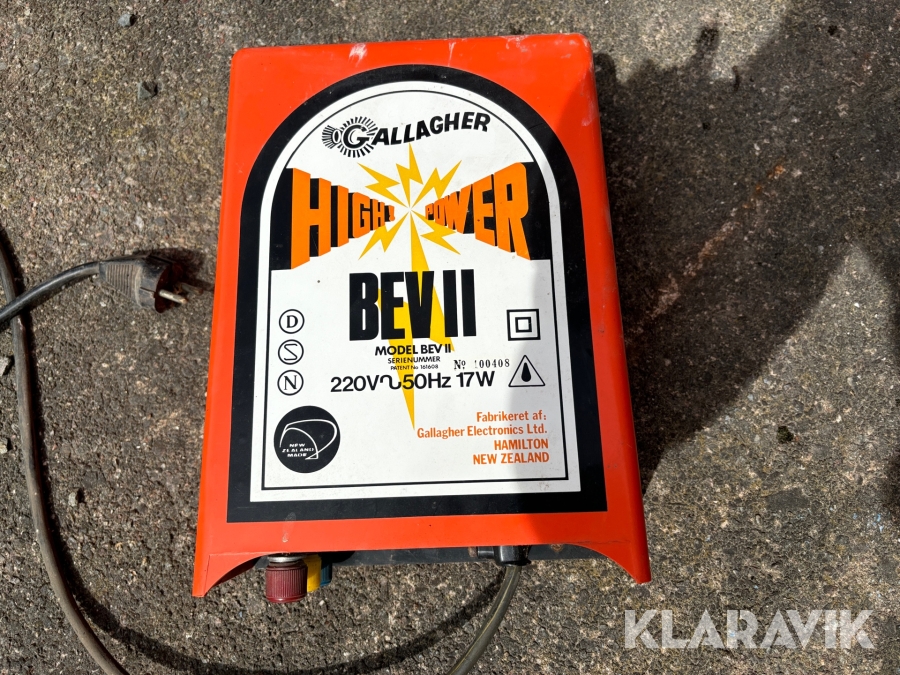 Elstängselaggregat Gallagher BEV II