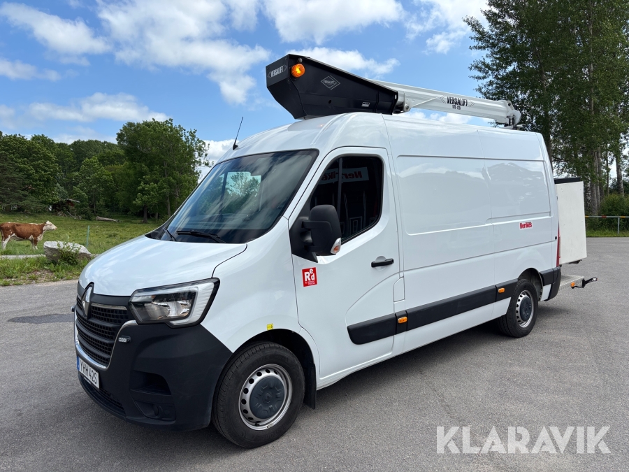 Bilmonterad lift Renault Master 3.5 T 2.3 dCi RWD 145 hk med Versalift VTE-125 12,5 m