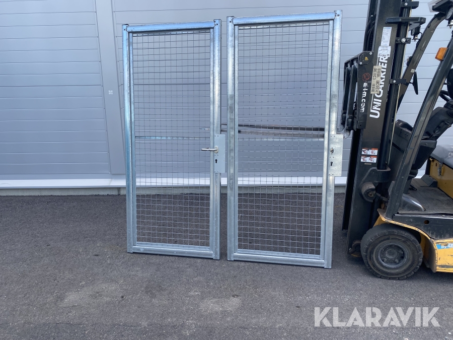 Galvaniserade nät dörrar 2 st