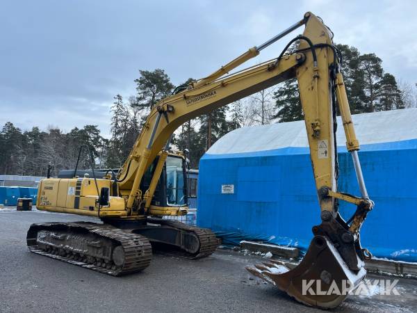 Grävmaskin Komatsu PC210LC-6K med tiltrotator och redskap