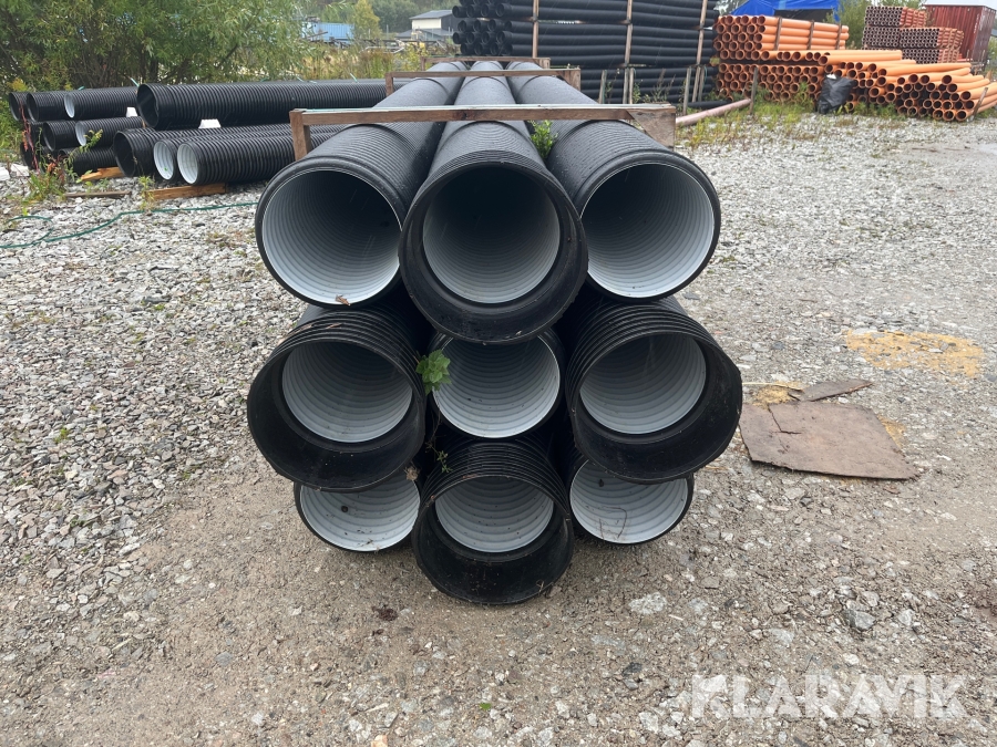 Vägtrummor 9 st - Kompletta med muff och gummiring