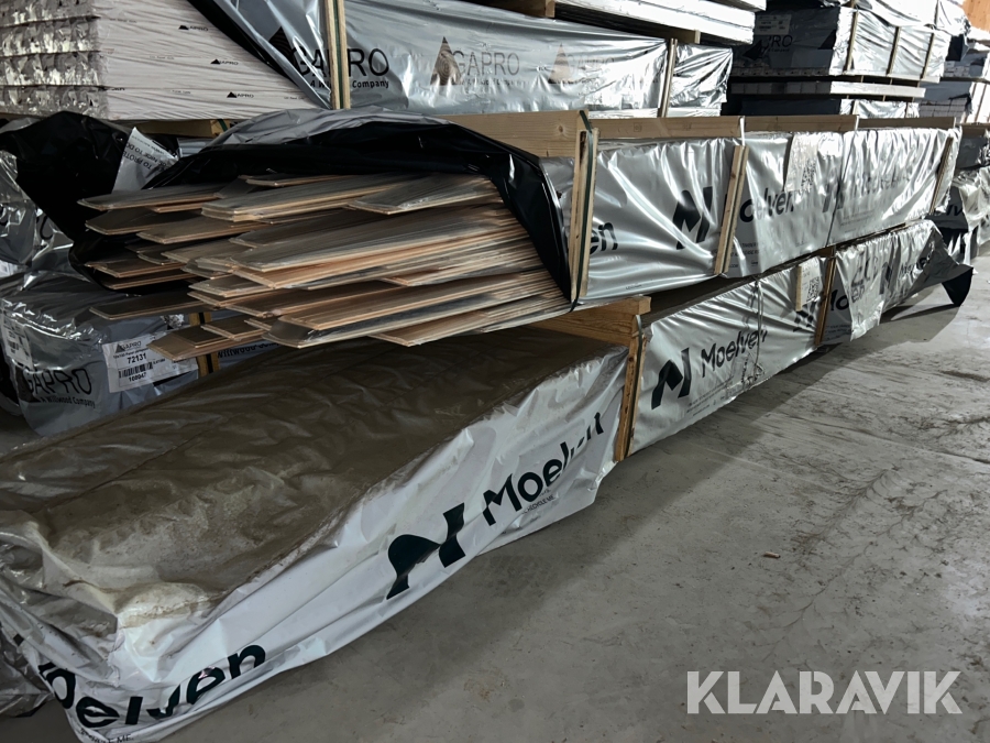Panel Moelven furu 13 x 145 glatt Eco drivved