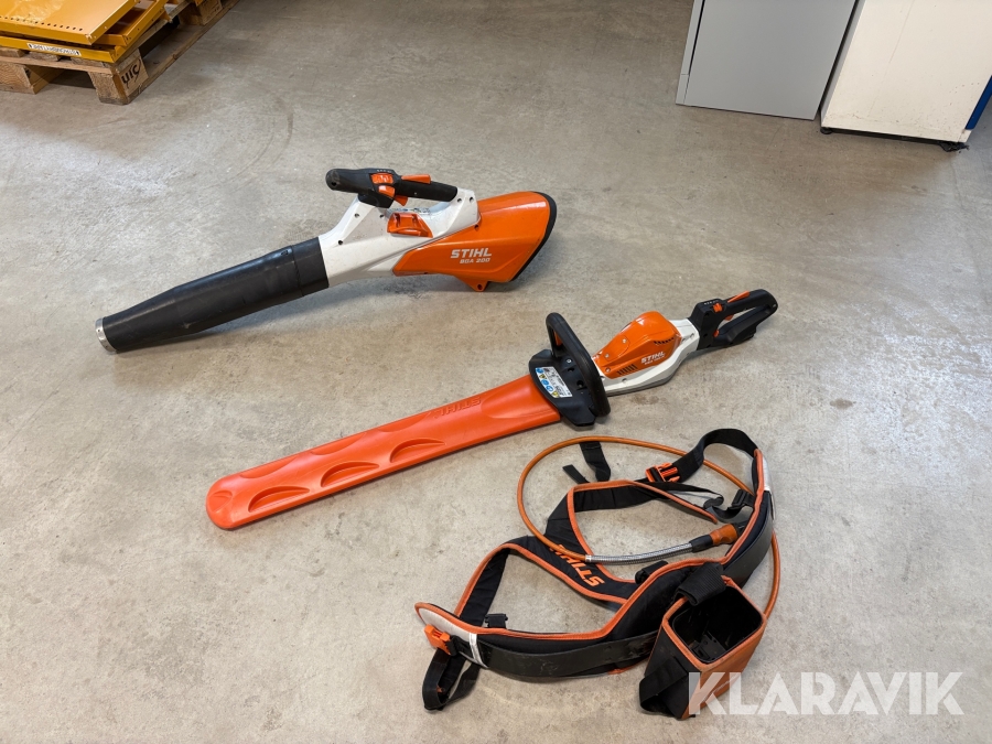 Häcksax & Lövblås Stihl HSA 130.0R & BGA 200 med midjebälte