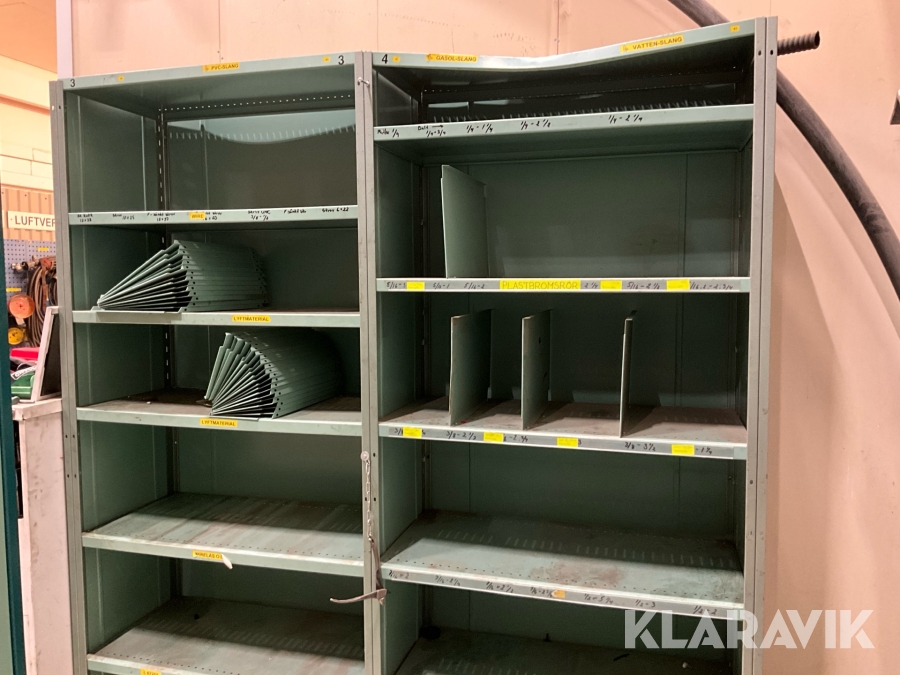 Lagerhyllor 2 sektioner
