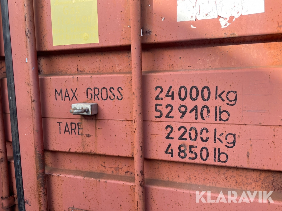Klaravik Auktioner Container med verktyg