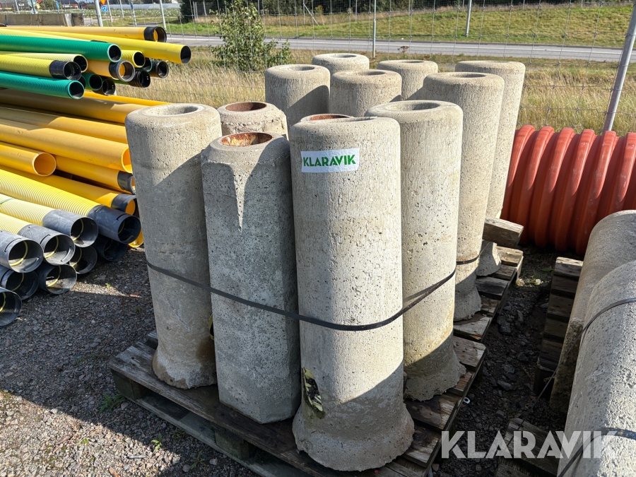 Fundament till belysningsstolpe 12 st