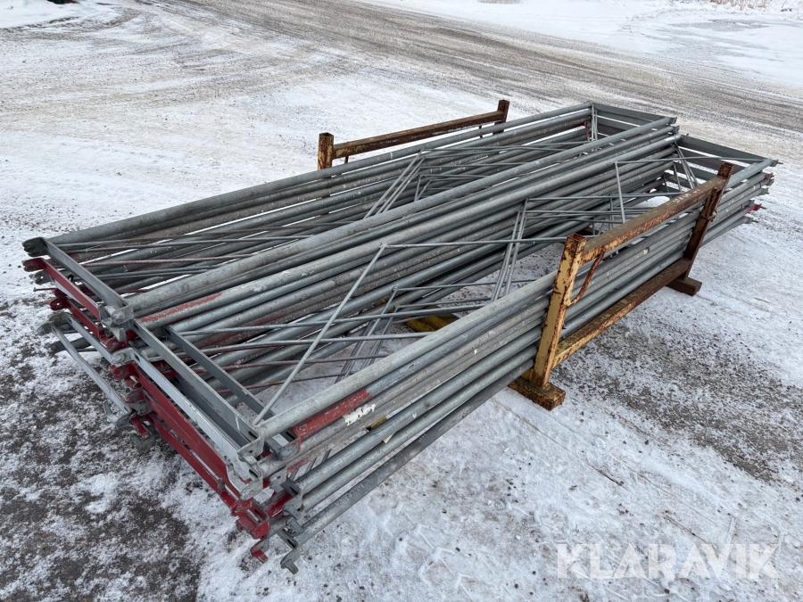 Dubbelräcke till modulställning 20st ringsystem