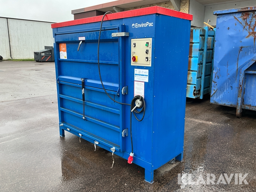 Komprimator EnviroPac EN 80 för wellpapp, plast och ensilageplast