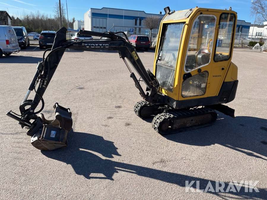 Minigrävare Volvo EC15 3 skopor