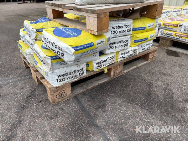 Putsbruk 23 st Weber Weberfloor 120