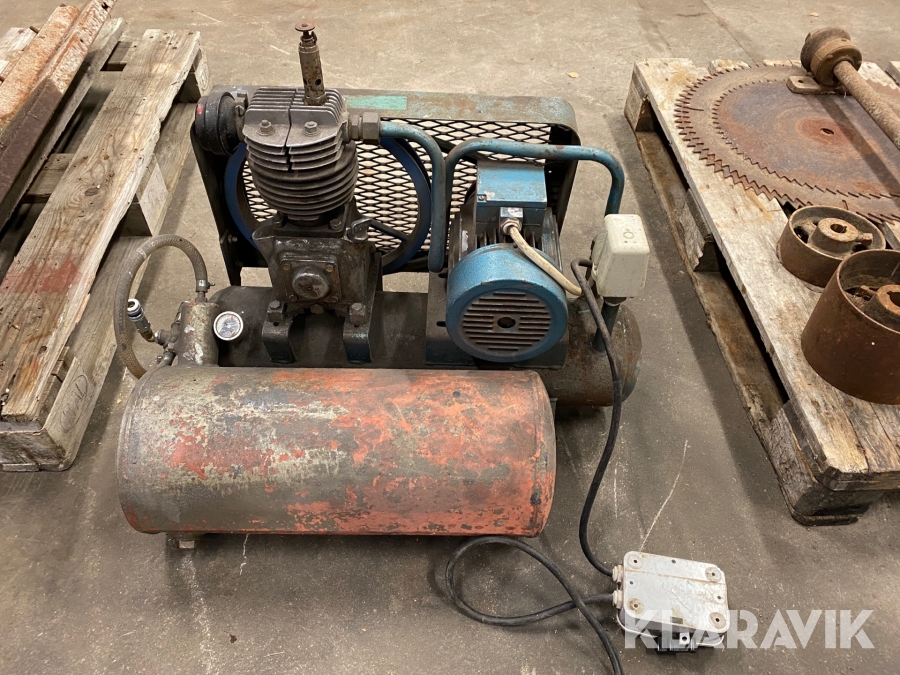 Kompressor med extra tank