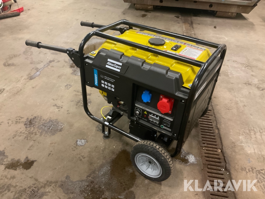 Generator/Elverk Atlas Copco P6500T 6,2kVA