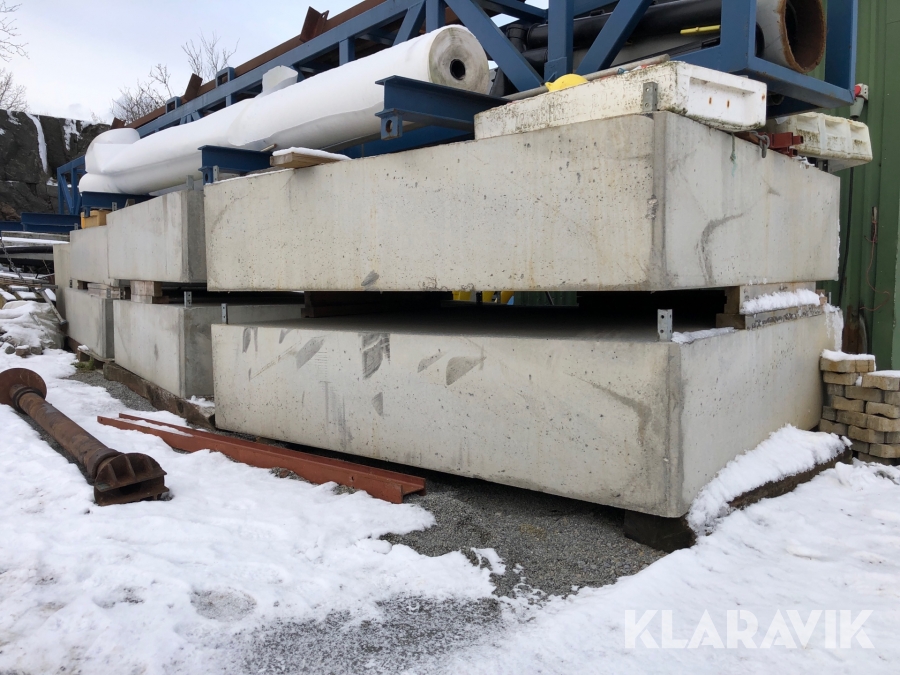 Flytblock Betong till brygga 7 st