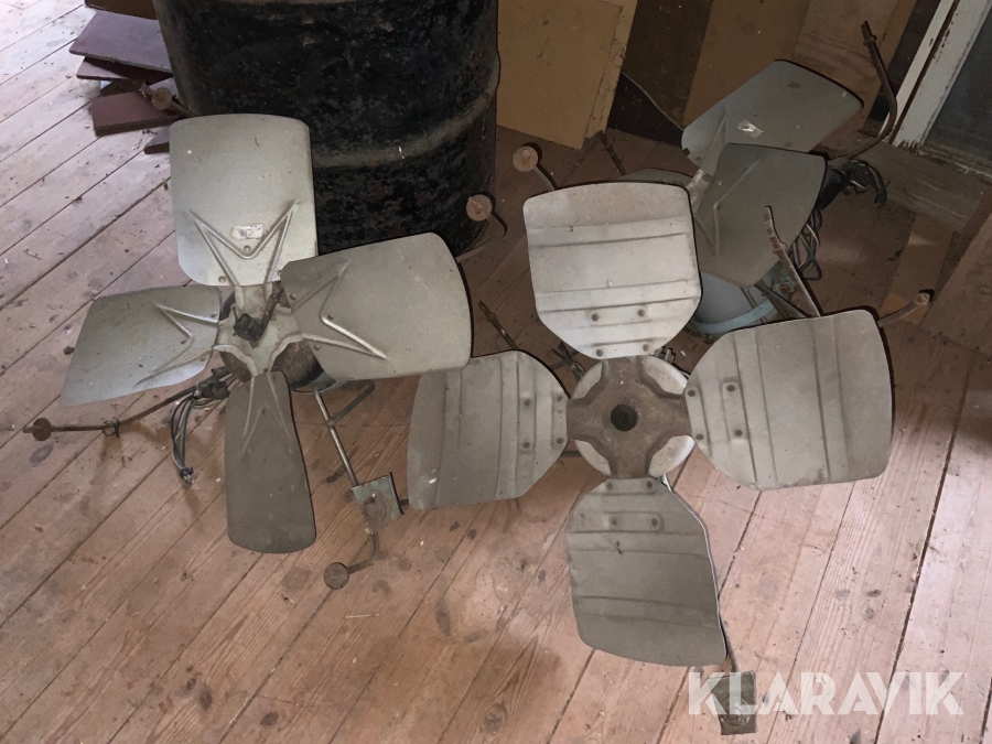 Ventilationsfläktar flerpoliga 3 st