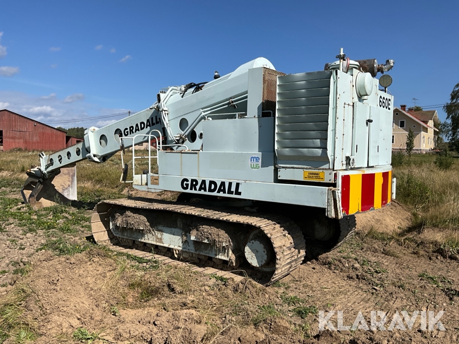 Grävmaskin Gradall G-660E, Södertälje, Klaravik auktioner
