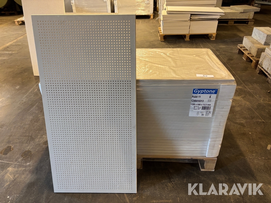 Innertak Gyptone 1200x600x12,5mm 36m2