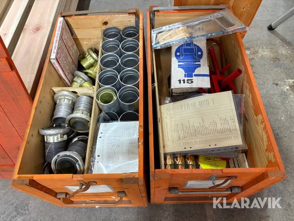 Reservdelssats med verktyg för slang