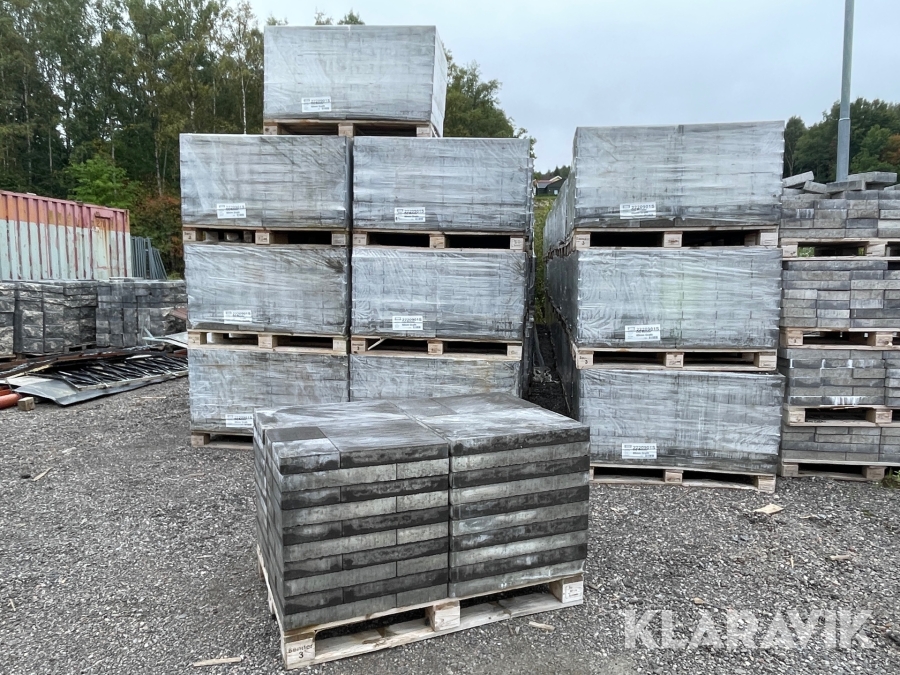 Marksten Benders City Mönster Grafit 60 st pallar