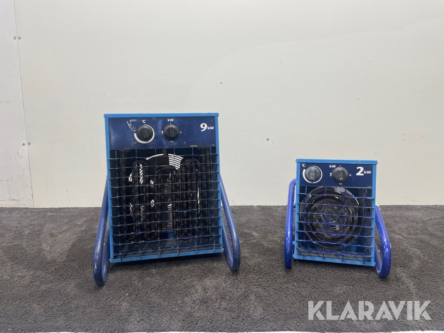 Varmluftsfläktar El-Björn VF9B, VF21A