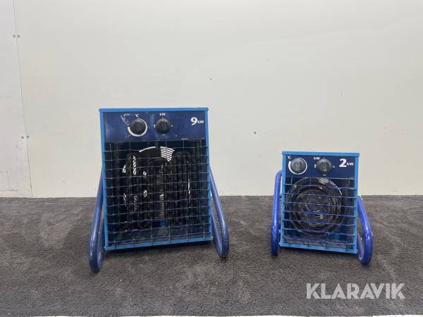 Varmluftsfläktar El-Björn VF9B, VF21A