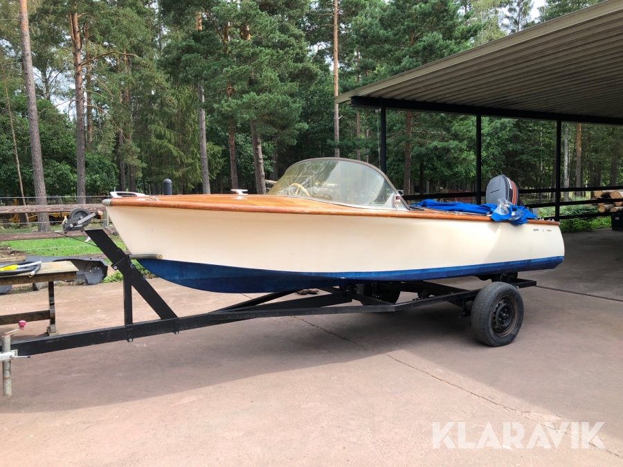 Båt Marieholmsbruk Super Sweet sixteen med båtvagn 