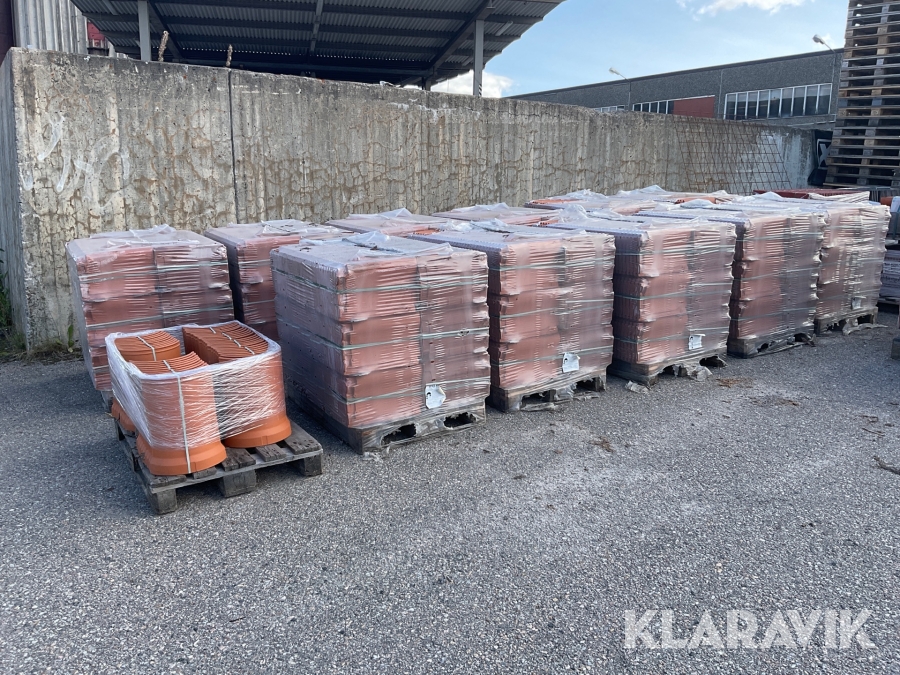 Tegelpannor Monier Nova Naturröd 190 m3