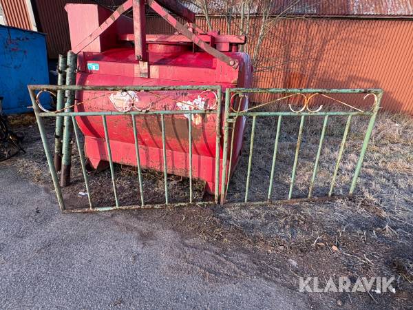 Trädgårdsgrindar med stolpar