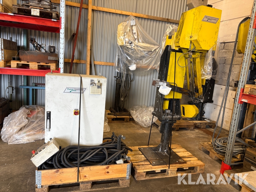 Påfyllare Pomac Automation TP-305 med styrskåp och manöverpanel