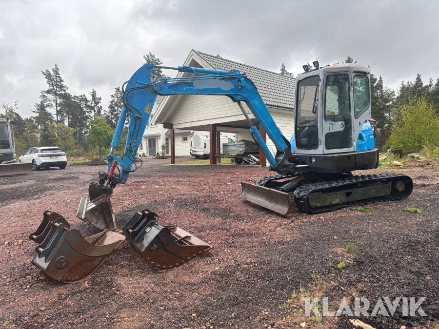 Grävmaskin Airman AX50U-3 med 5 redskap